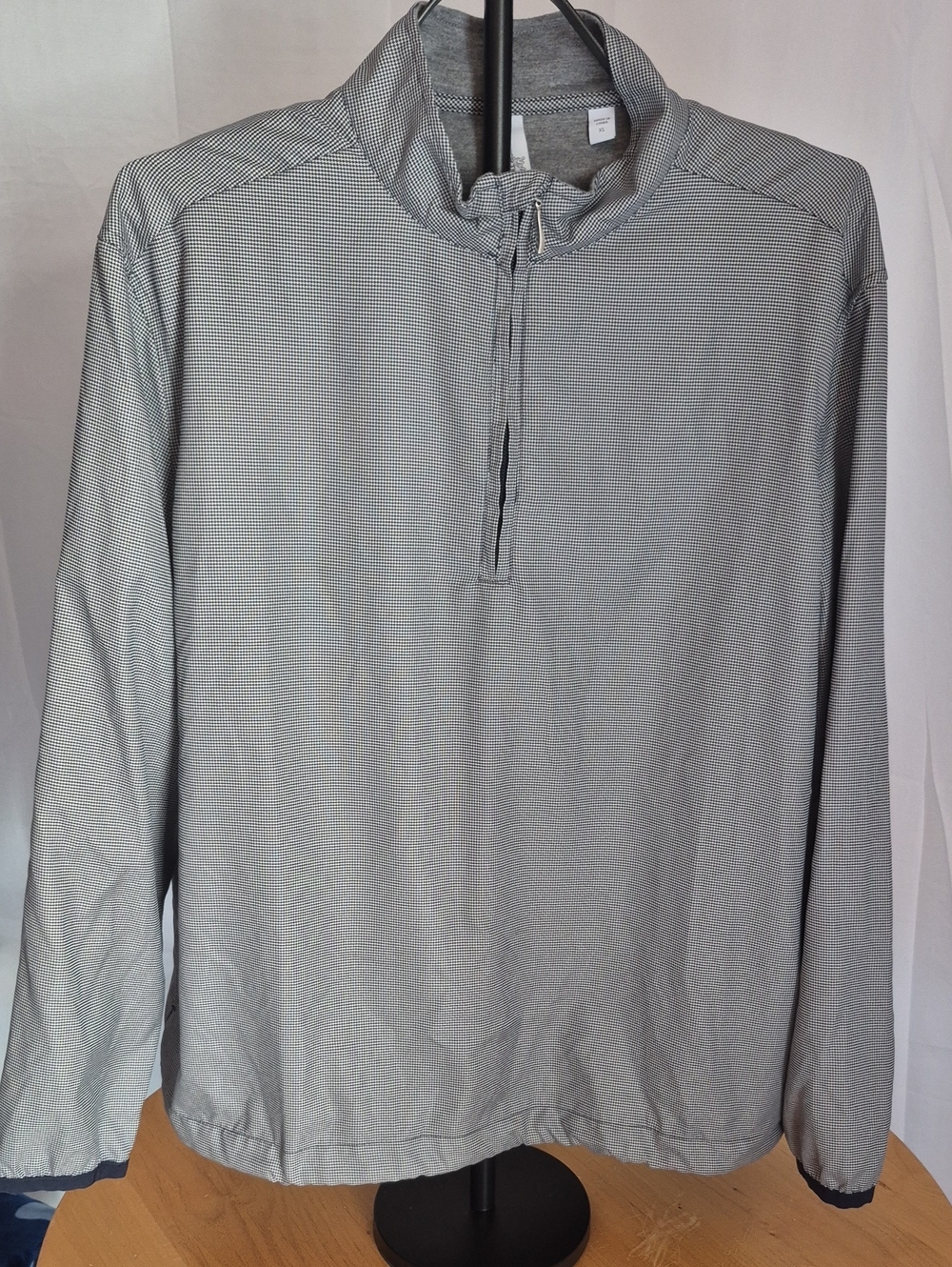 Ashworth Light Gray Half-Zip Performance Pullover